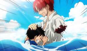 Shanks pierde su Brazo salvando a Luffy