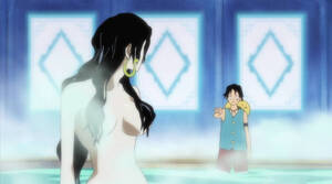 primer encuentro de Luffy y Hancock