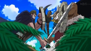 Dorry y Broggy peleando
