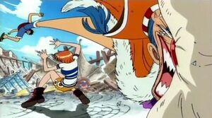 Luffy y Nami Vs. Buggy