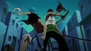 Luffy y Zoro derrotan a los agentes